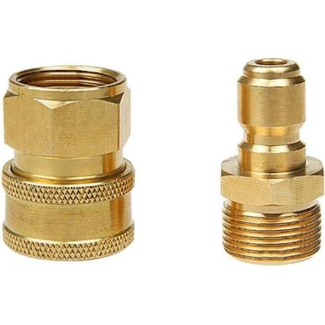 M22 - Brass quick-connect fittings for high-pressure cleaners (1/5)