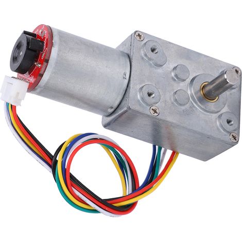 Getriebemotor mit Schneckengetriebe und Encoder, 20–60 U/min, Bürsten-Gleichstrommotoren, Elektronische Geräte JGY371DC12V 40 U/min (1/5)