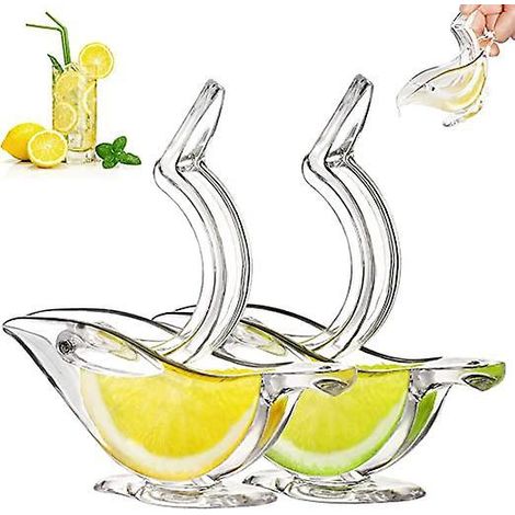 apresse Citron Individuel Design Deluxe, (2pcs Blanc)presse-citron Presse-agrumes Manuel Presse Main Vaisselle En Acrylique Vaisselle De Service (1/4)