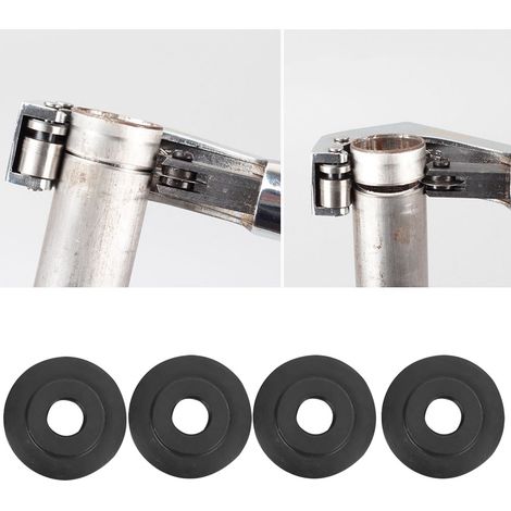 4 Lames de Rechange en Acier Allié pour Coupe-Tube Vélo - Tête de Coupe Guidon et Tige de Selle