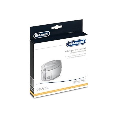 De'Longhi Set de filtres pour friteuse pour Modeles F38 - D38