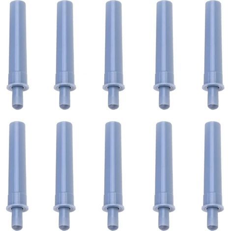 d'amortisseurs de porte à fermeture douce, système push to open avec tampons amortisseurs, amortisseur de fermeture silencieux pour placard de cuisine, armoires, tiroirs (gris) (1/5)