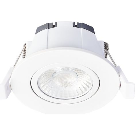 Encastré intérieur LED'UP UNIVERSAL SWITCH II IP65/IP50 rond orientable blanc 6W - EUROPOLE - 57016C