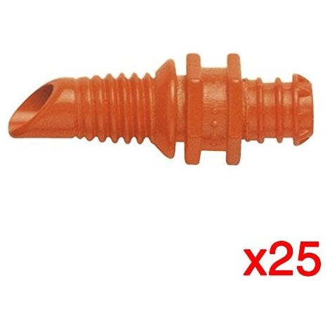 Gardena – Goutteur simple 2 l/h – Système micro-goutte – 25 goutteurs de fin de ligne – Aiguille de nettoyage pour entretien facile (1/2)