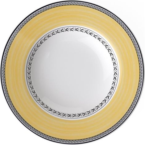 Assiette Creuse Porcelaine Jaune 25 x 25 x 9,1 cm 1 Assiette (1/2)