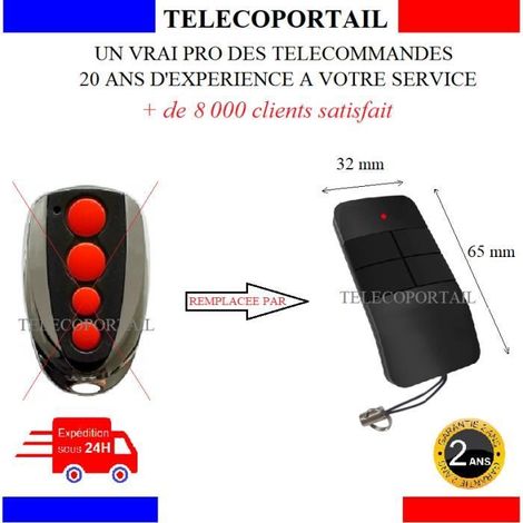 Télécommande - ET600 - 4 canaux - Rolling code 433 MHz - Compatible ETDOOR, MAGUISA, THOR