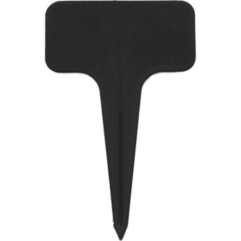 100 pièces Etiquette Jardin Exterieur Marqueurs en Plastique de Plantes Type T Plastique Etiquette Potager quetage Réutilisable et Accessoires pour Plantes(Noir） (1/4)