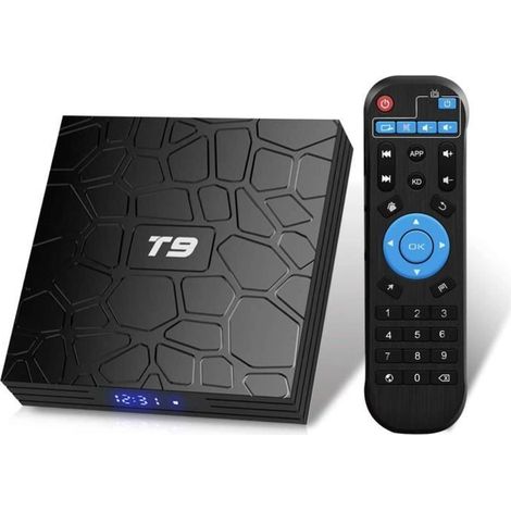 Android TV Box - T9 - RK3318 Quad-Core - 2GB RAM-16GB ROM - WiFi 2.4GHz-5.0GHz - Bluetooth 4.0 - DLNA 4K (1/4)