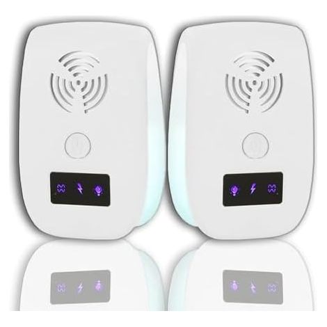 Répulsif Électronique à Ultrasons pour Souris Insectes Domestiques Enfants Anti-Moustiques, Prise UE - (1/5)