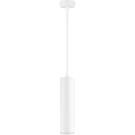 TRADE SHOP - Lampadario A Sospensione Da Soffitto Forma Cilindrica Lampada Pendente Attacco Gu10 Sp-01 - Bianco