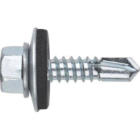 INDEX tornillo c/ex.aran.5.5x38x100 (caja 10) , TORNILLO AUTOTALADRANTE C/HEXAGONAL C/ARANDELA DE GOMA (1/5)