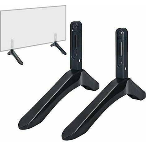 Support de base de support de télévision universel pour 32-65 pouces Vizio Sony Lcd Tv pas pour Lg Tv support de télévision noir support de table 2 pièces (1/5)