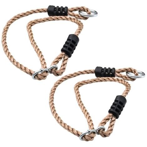 2 Pièces Sangles de Balançoire Cordes d'Extension Eéglables Cordes de Balançoire pour Arbre Sangle Hamac Corde en Nylon Réglable à Suspendre Fixation Hamac pour Intérieur et Extérieur (1/5)