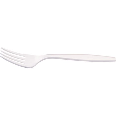 Fourchette blanche en maïs 17,5 cm - 1500 unités - Betik