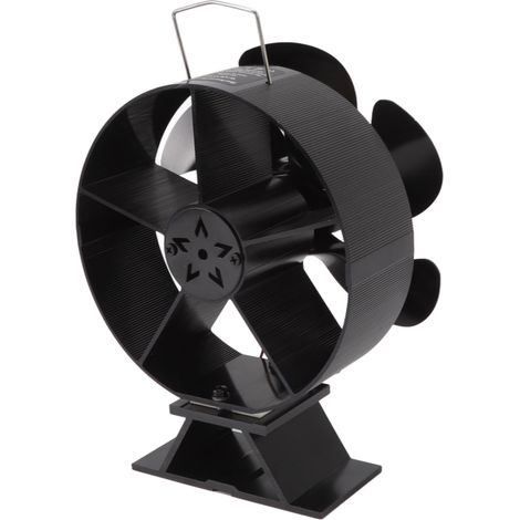 Ventilateur de cheminée à 6 pales, module thermoélectrique, ventilateur de poêle à bois alimenté par la chaleur, pour la circulation de l'air à domicile (1/5)