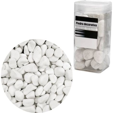 TrAdE Shop Traesio - Pietre Ciottoli Sassi Bianco Decorazione Acquario Accessori Fondale Giardino -