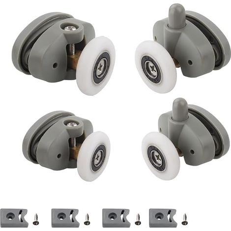 Set of 4 Butterfly Shaped Oval Wheel Door Casters (25mm-4pcs) (1/5)