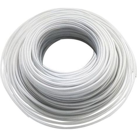 PA Ligne de Coupe 3 mm X 40 mètres, Fil de Ligne de Coupe-Bordure en Acier pour Coupe Gazon Fil d'Acier Ligne de Tonte Tondeuse à Gazon (1/5)