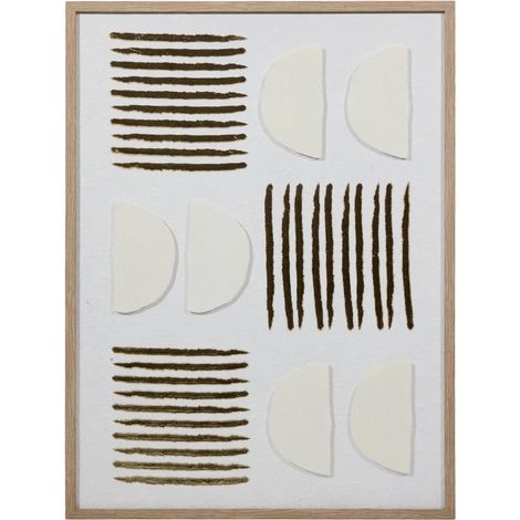 Toile Déco 3D "Nourane" 45x60cm Blanc (1/3)