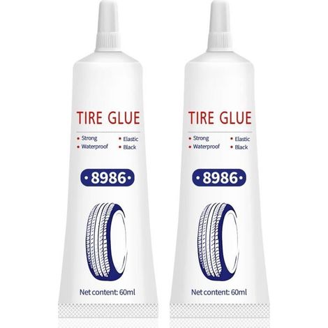 Colle Pneu Voiture - Haute Qualité - Kit Réparation 2 Pièces - Résistance à l'Eau - Facile à Utiliser - Durable (1/4)