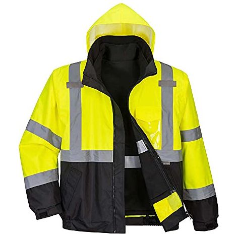 Giacca Portwest Hi Vis Premium 3 in 1 ad alta visibilità Giallo / Nero M (1/2)