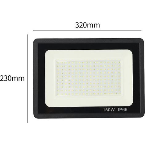 MINKUROW Foco Led, 150 W, 15000 Lm, Foco Led Para Exteriores, 6000 K, Foco Led, Iluminación De Seguridad Impermeable Ip66 Para Jardín, Garaje, Patio, Estacionamiento (Blanco Frío, 50 W) (1/5)
