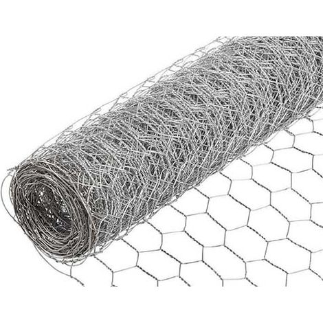 WURKO enrejado 51x1 100 cm triple torsion galv , Enrejado de triple torsión, galvanizadoTamaño: 51 x 1 mmRollo de 5 m100 cm de altoMedidas del hexágono 51 mmGro (1/2)
