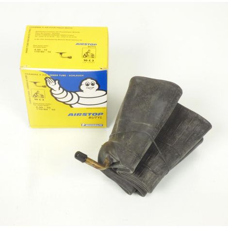 Chambre à air Michelin 10C3 pour scooter 4.00-10 110/80-10 valve (1/3)