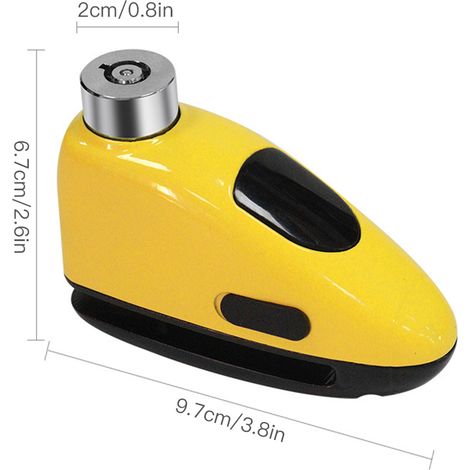 Antivol de disque pour moto, résistant à l'eau, avec alarme, pour la protection antivol des motos et scooters.-AquaForge (1/5)