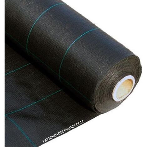 Unkrautvlies Extra Stark Schwarz 1x100 m Unkrautvlies 130g/m2 - Optimales Gartenvlies, Hochbeet Folie, Unkrautfolie, Sandkastenv