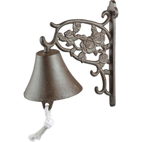 Rosa decorativa para timbre de puerta de hierro fundido (1/3)