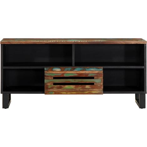 Maison Exclusive - Mobile Porta TV 100x34x46 cm in Legno Massello di Acacia (1/5)