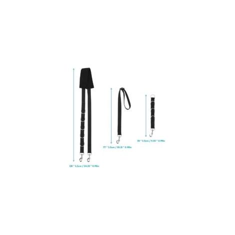 Sangle de fixation pour table de toilettage - Noir - Réglable, robuste, pour une coupe ou un toilettage en sécurité (1/3)