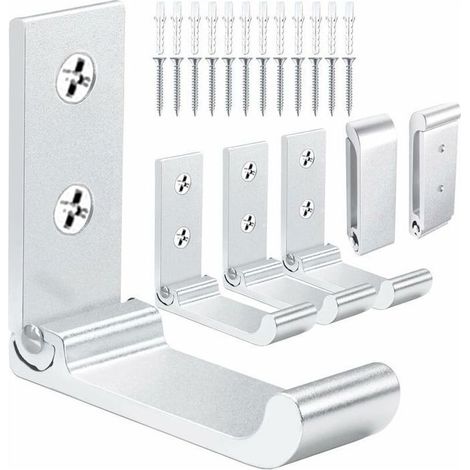 Online Store - Crochets Muraux Pliables Crochets Pliants en Aluminium pour Suspendre Crochets Pliables pour Manteaux Crochets pour Serviette (1/5)
