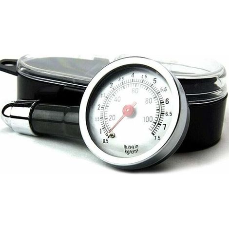 Manometro per pneumatici Bardusch, 100 Psi, portatile, per camion, auto, SUV e motociclette. (1/4)