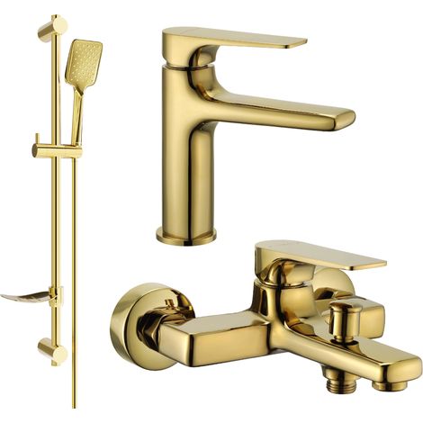 Mexen Lynx DF62 conjunto de baño, dorado - 745903DF62-50 (1/4)