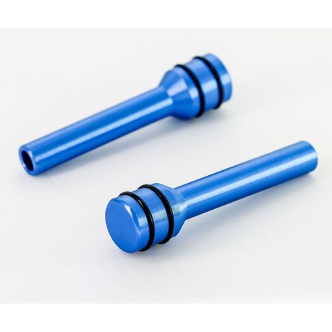 Bouton de verrouillage de porte en alliage d'aluminium, universel, anti-corrosion, élégant, broche de tirage intérieure, remplacement, bleu (1/2)