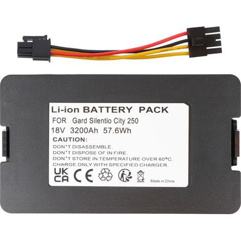 Batterie de Remplacement - AVIZAR - Sileno City 250 - Li-ion 18V 3200mAh - Compatible Gardena - Autonomie Efficace (1/3)