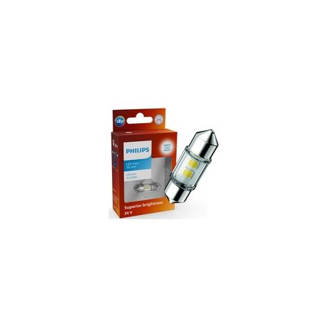 Ampoule C3W 30mm LED Ultinon Pro7000 Blanc Froid 24V - Philips 24844CU70X1 - LED Camion (1/5)