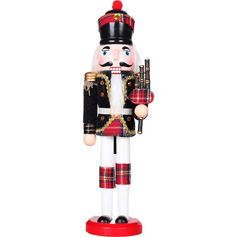 Soldado Navideño - Caja de Tiza - Figura Tradicional de Madera - Decoración para Fiesta y Festival Navideño - 30 cm (1/5)