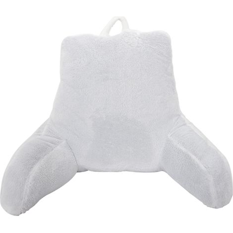 The Home Deco Factory – Coussin de lecture lombaire avec accoudoirs – Confort optimal pour lecture allongée – Housse en tissu doux – Utilisation sur fauteuil ou lit