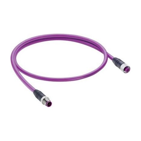 Belden 27086-1 Connettore dati confezionato per sensore o attuatore M12 Spina dritta, Presa dritta 10.00 m Numero di po