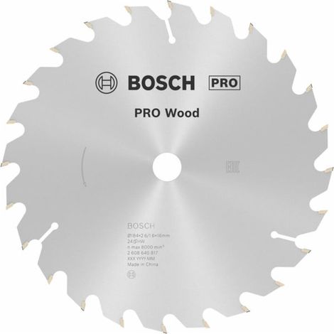 Bosch Kreissägeblatt Optiline Wood für Handkreissägen 184 x 16 x 2,6 mm 24 (1/5)