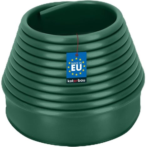 KOTARBAU® Bordure Jardin Exterieur 10cm x 11m, Bordure de Jardin Flexible, Bordure Jardin Plastique, Bordure de Gazon, Vert (1/5)