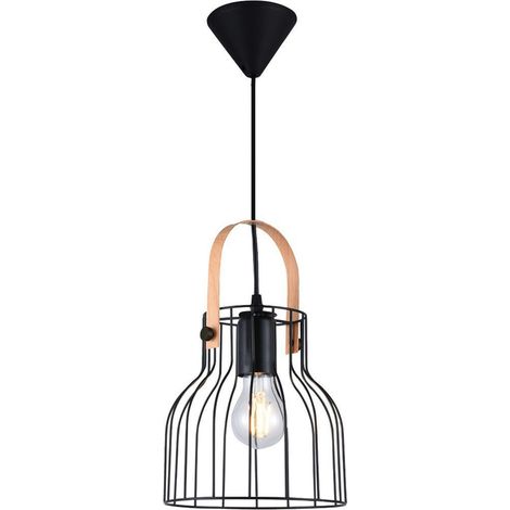 Pendelleuchte Serie Fundi E27 Ø190mm Schwarz