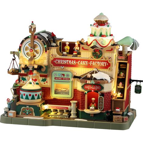 Lemax 45268 Christmas Cake Factory - Giostra con Suoni e Luci - con Alimentatore (1/2)