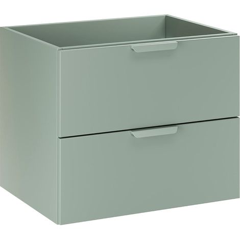 Waschtischunterschrank 60cm Oria mit 2 Schubladen, Grün (1/5)