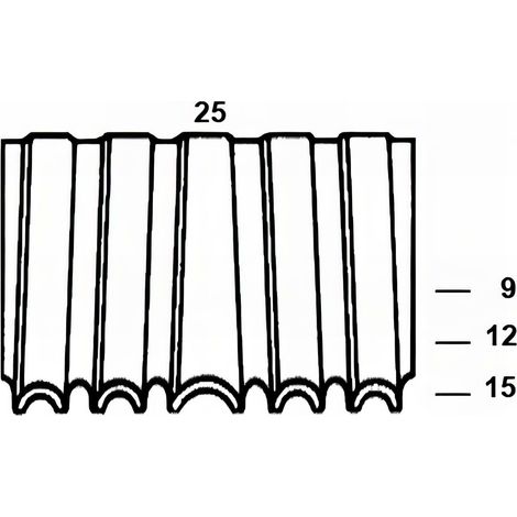 14 000 agrafes croco WN25-12 - 25 x 12 mm - 6WN121 - Alsafix