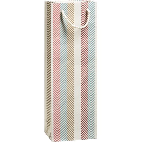 Duni Geschenktragetasche Stripy 12 x 36 cm Geschenkpapier