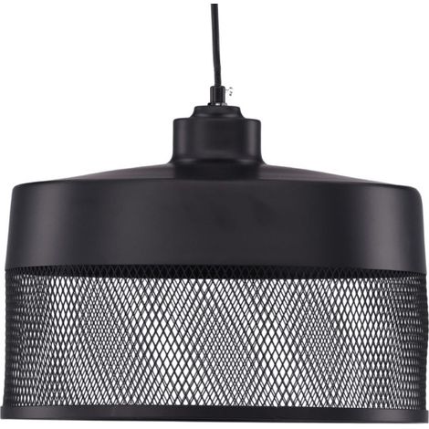 Lampe Suspension Design "Toulon" 33cm Noir (1/5)